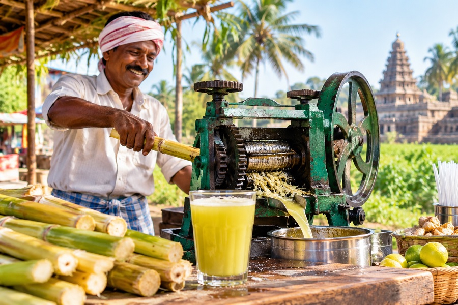 Sugarcane Juice Tourism in India: Discovering Traditional Drinks and Local Food Culture